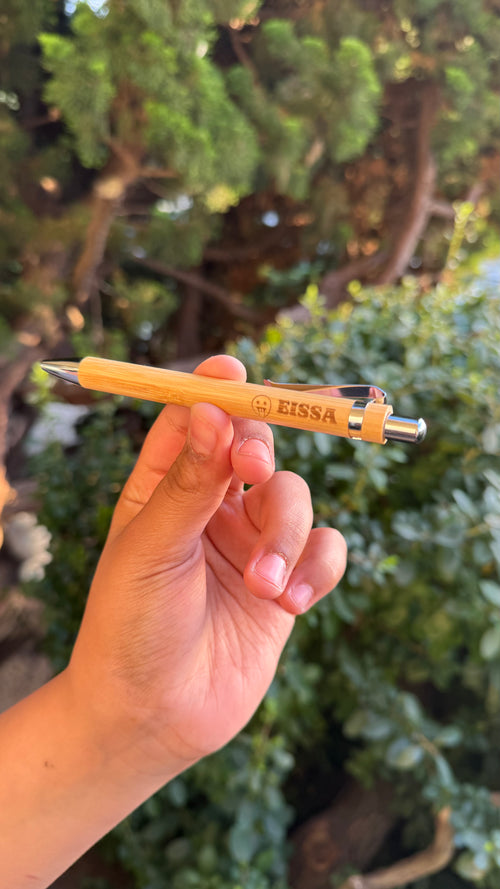 Personalized Bamboo Pen with Custom Name