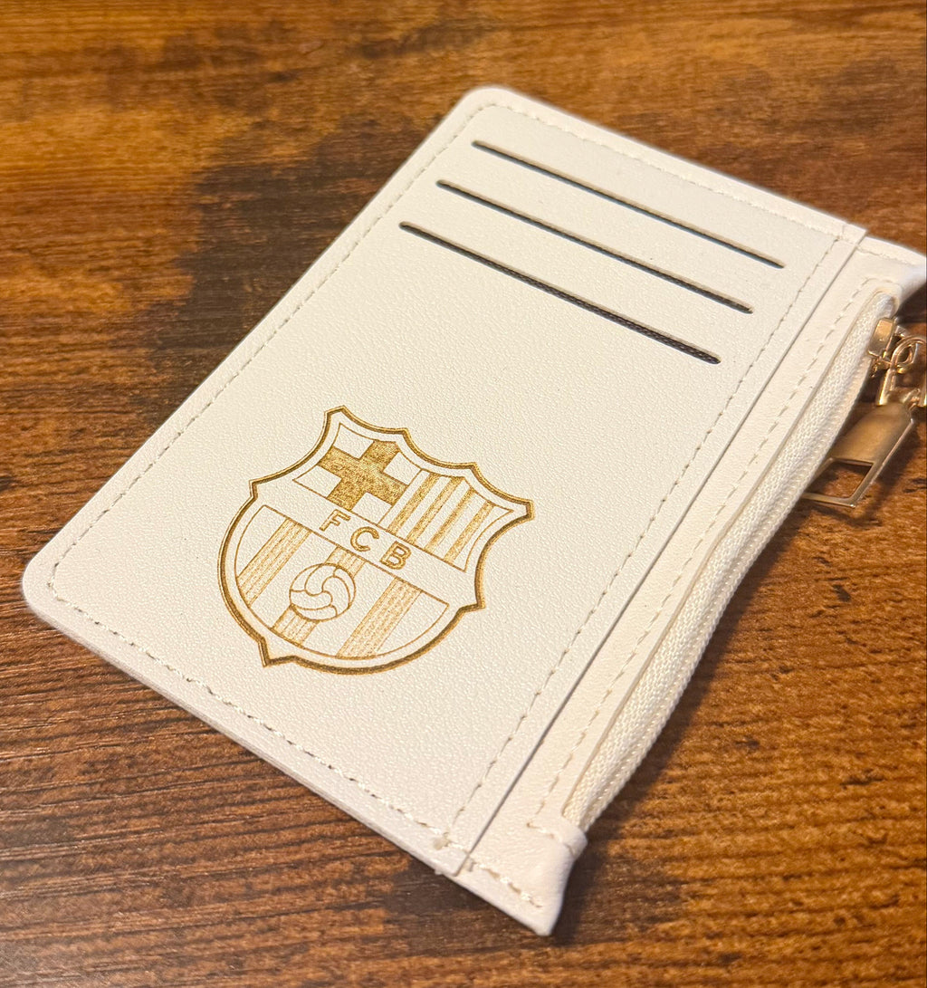 Personalized Leather card holder - Custom Engraved Wallet