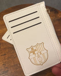 Personalized Leather card holder - Custom Engraved Wallet