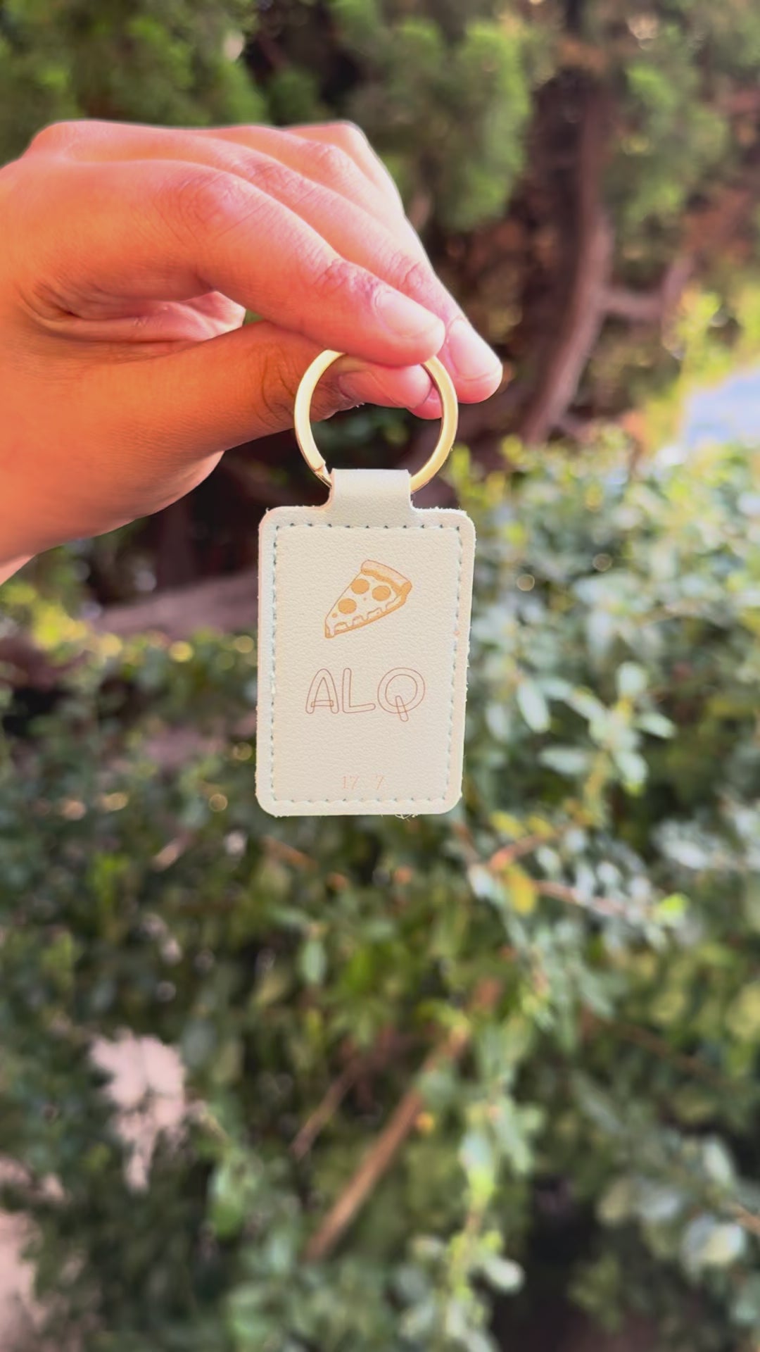 Personalized Leather Keychain- Custom Name, Initials or Design